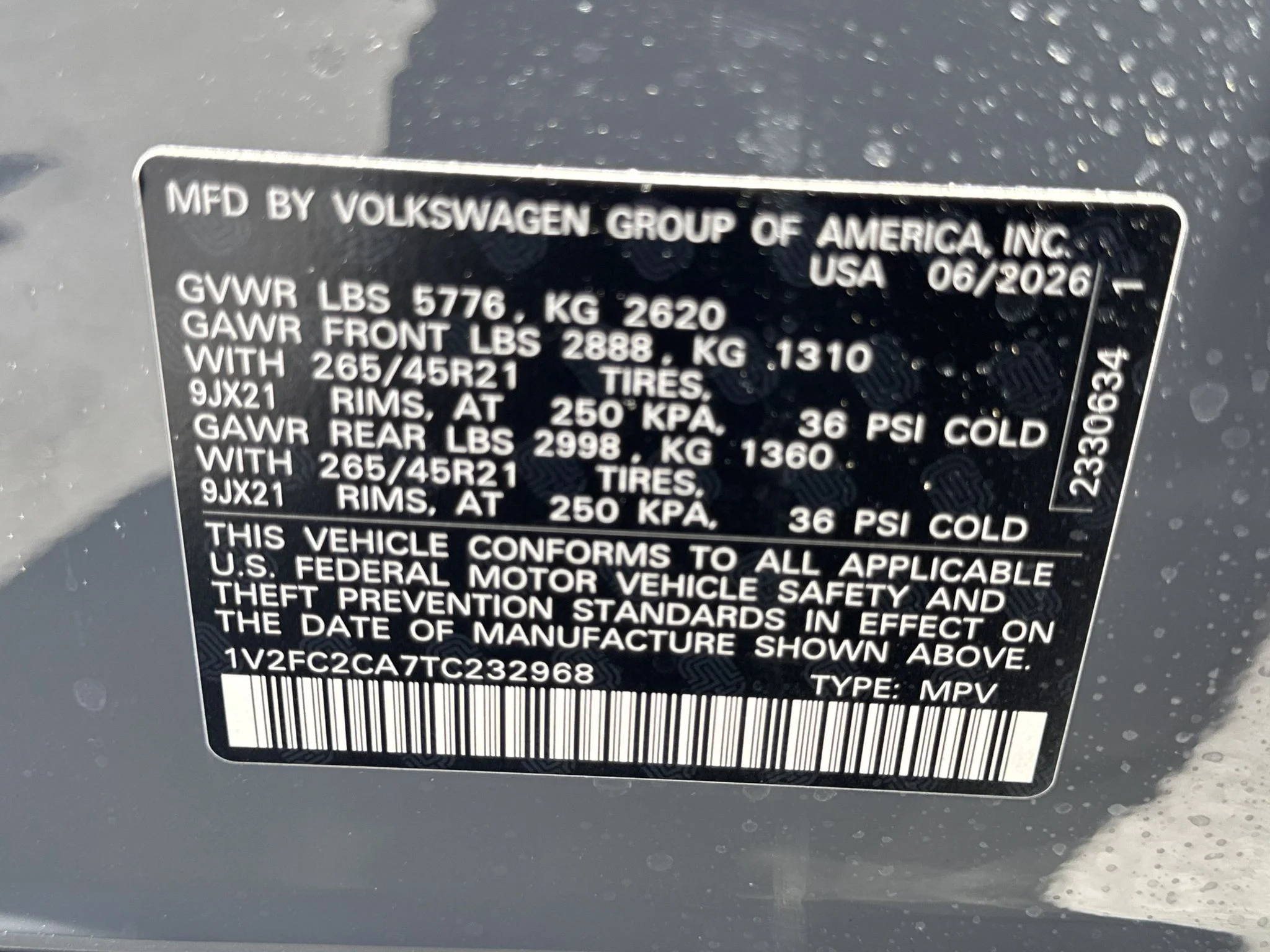 New 2026 Pure Gray Volkswagen 2.0T SEL Premium R-Line image 35