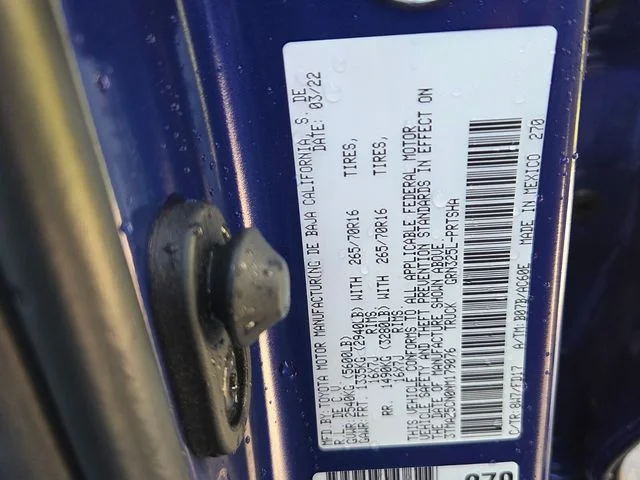 Used 2022 Blue Toyota TRD Off-Road image 5