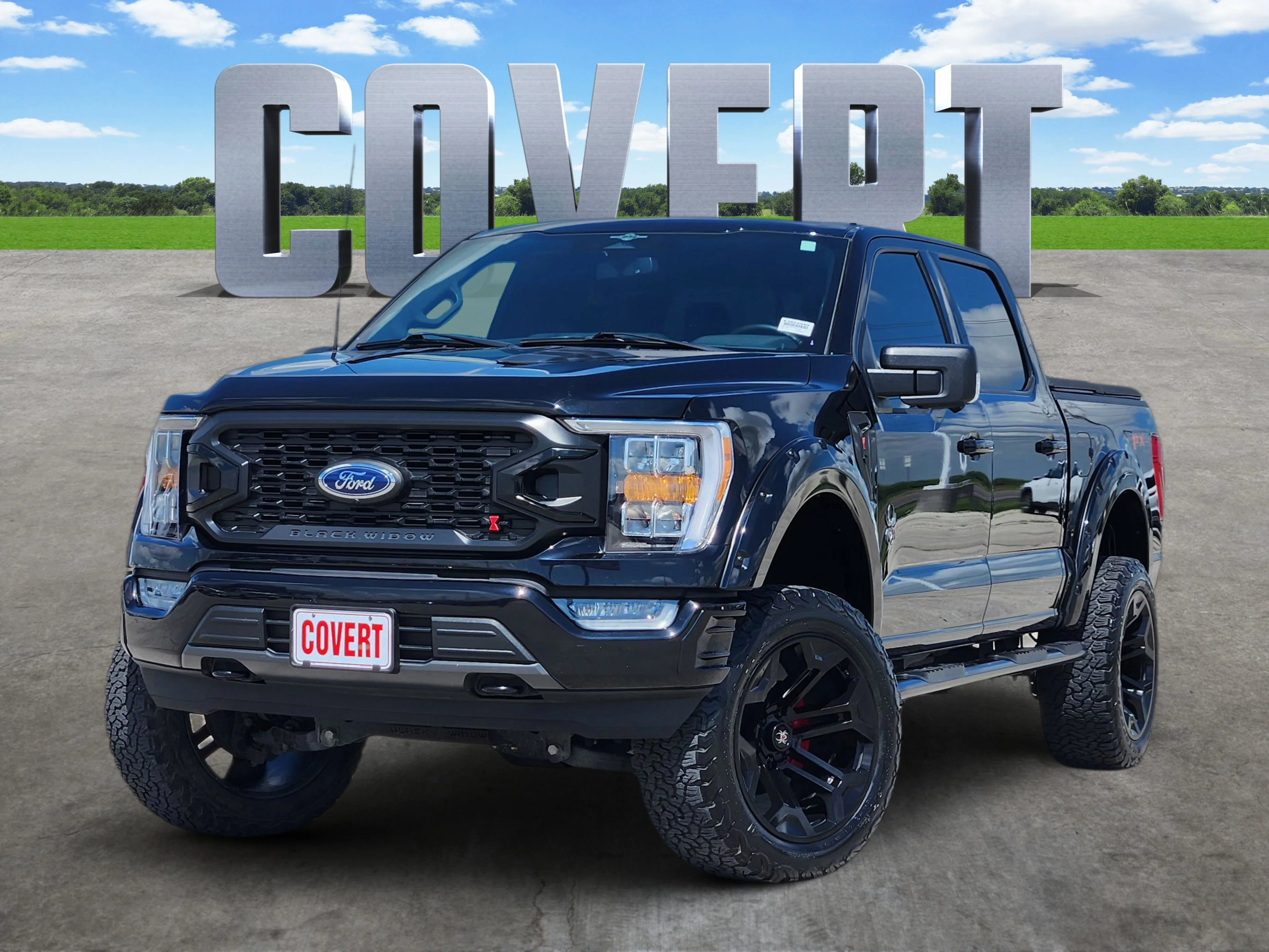 Used 2023 Black Ford XLT Black Widow Edition image 1