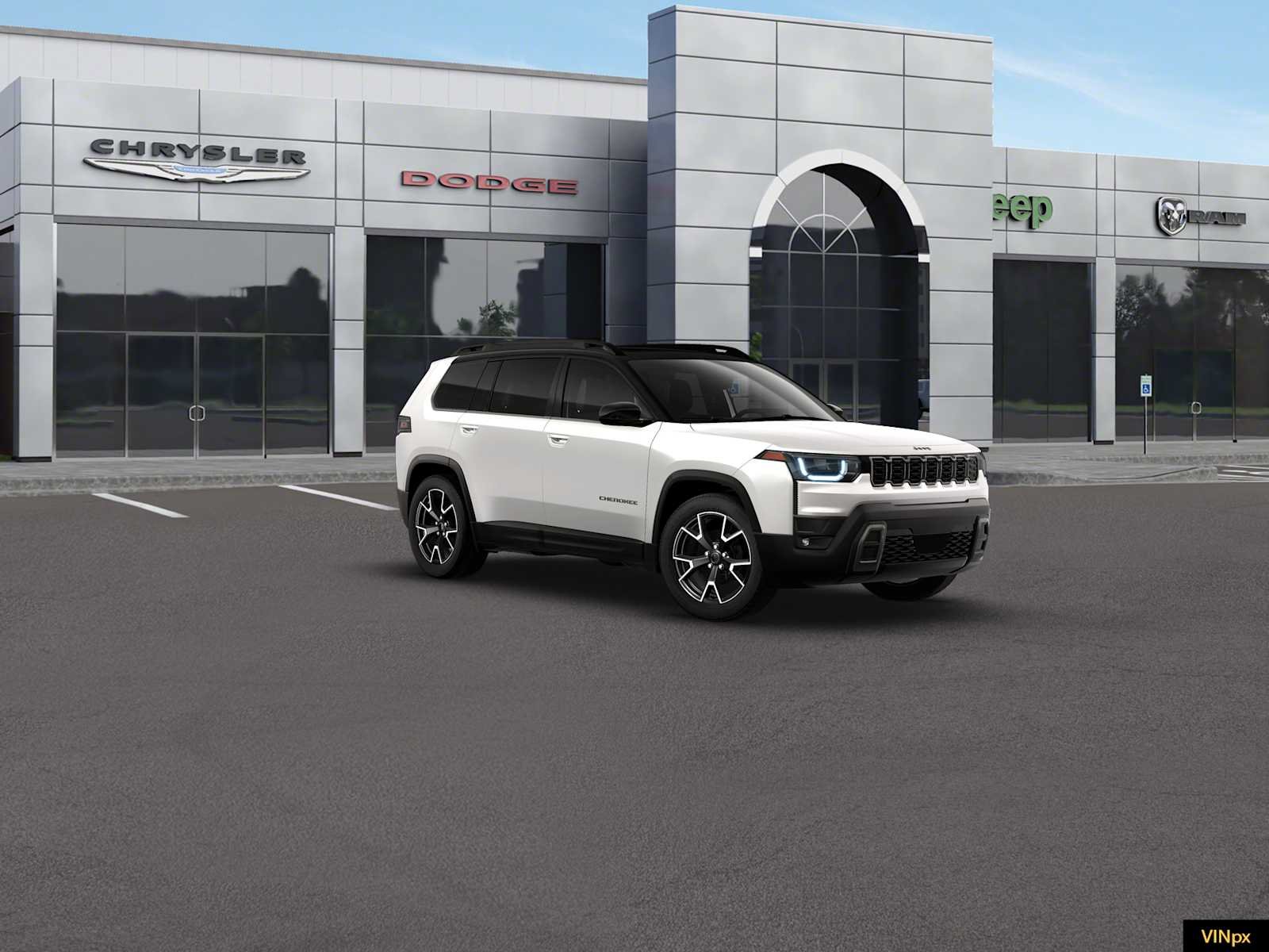 New 2026 Bright White Clear-Coat Exterior Paint Jeep Overland image 11