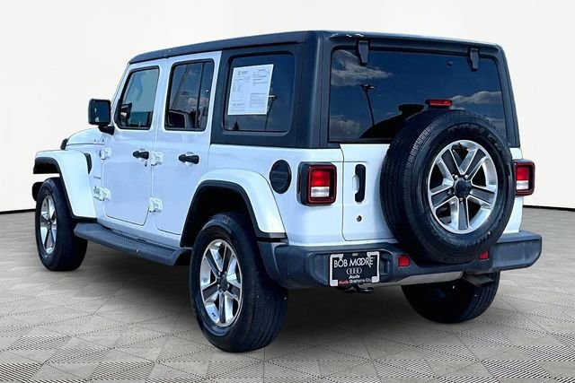 Used 2020 White Jeep Unlimited Sahara image 12