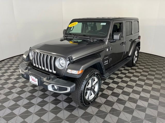 Used 2021 Gray Jeep Unlimited Sahara image 3