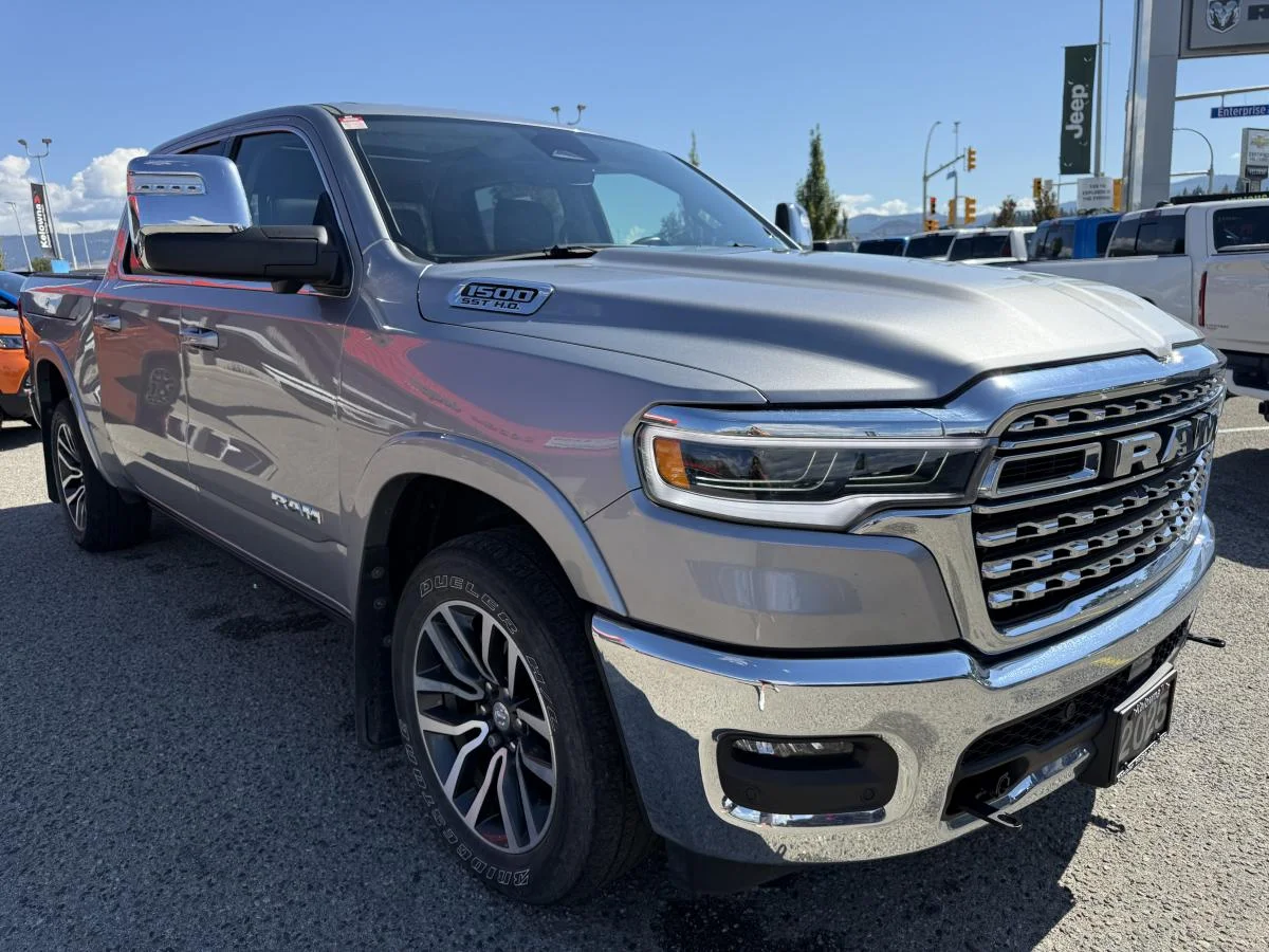 Used 2025 Silver RAM Limited Longhorn 4x4 Crew Cab 5