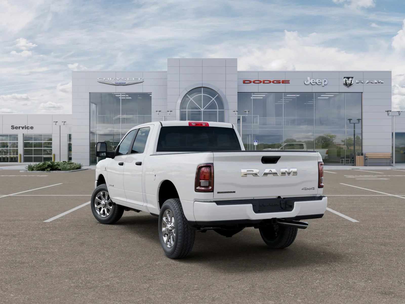 New 2026 Bright White Clear-Coat Exterior Paint RAM Big Horn image 28