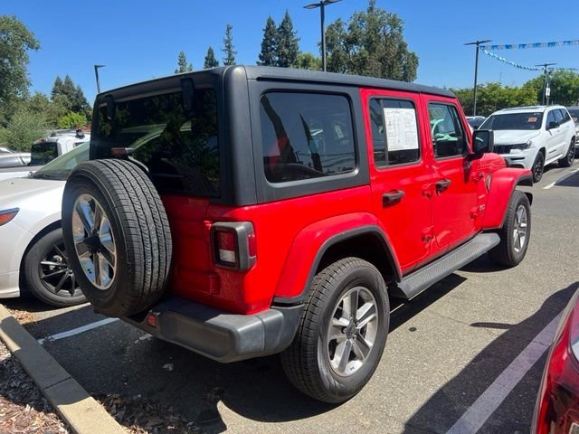Used 2021 Red Jeep Unlimited Sahara image 6