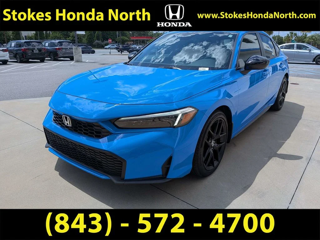 Certified Used 2025 Blue Honda Sport image 4