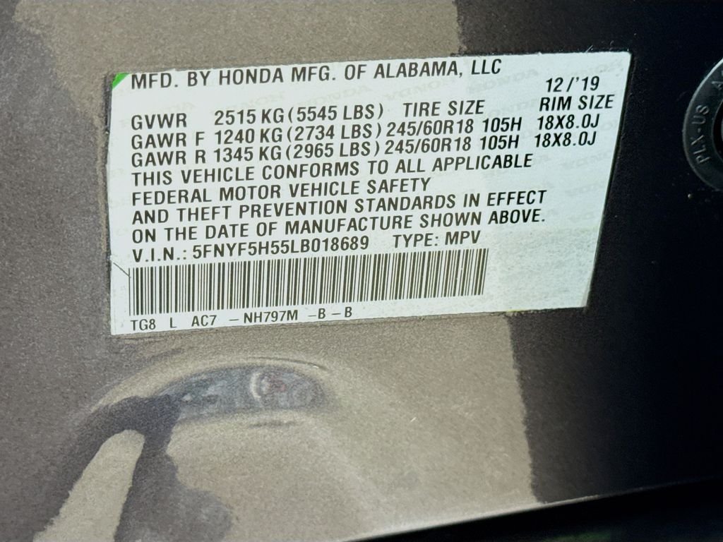 Used 2020 Gray Honda EX-L image 31