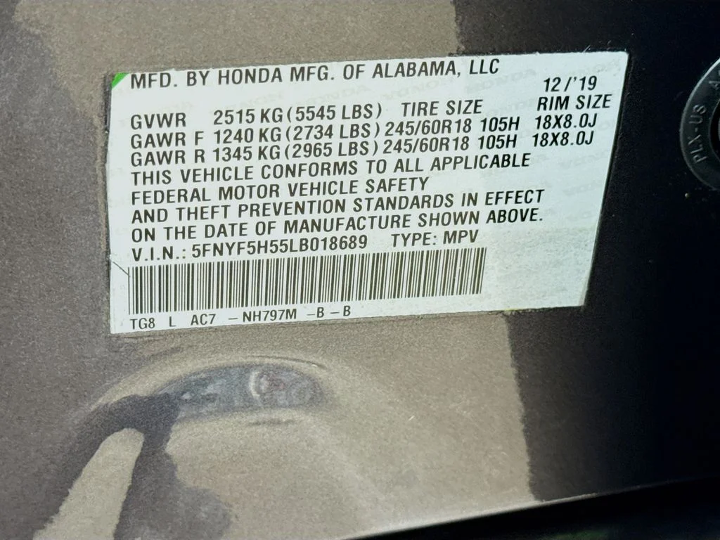 Used 2020 Gray Honda EX-L image 31