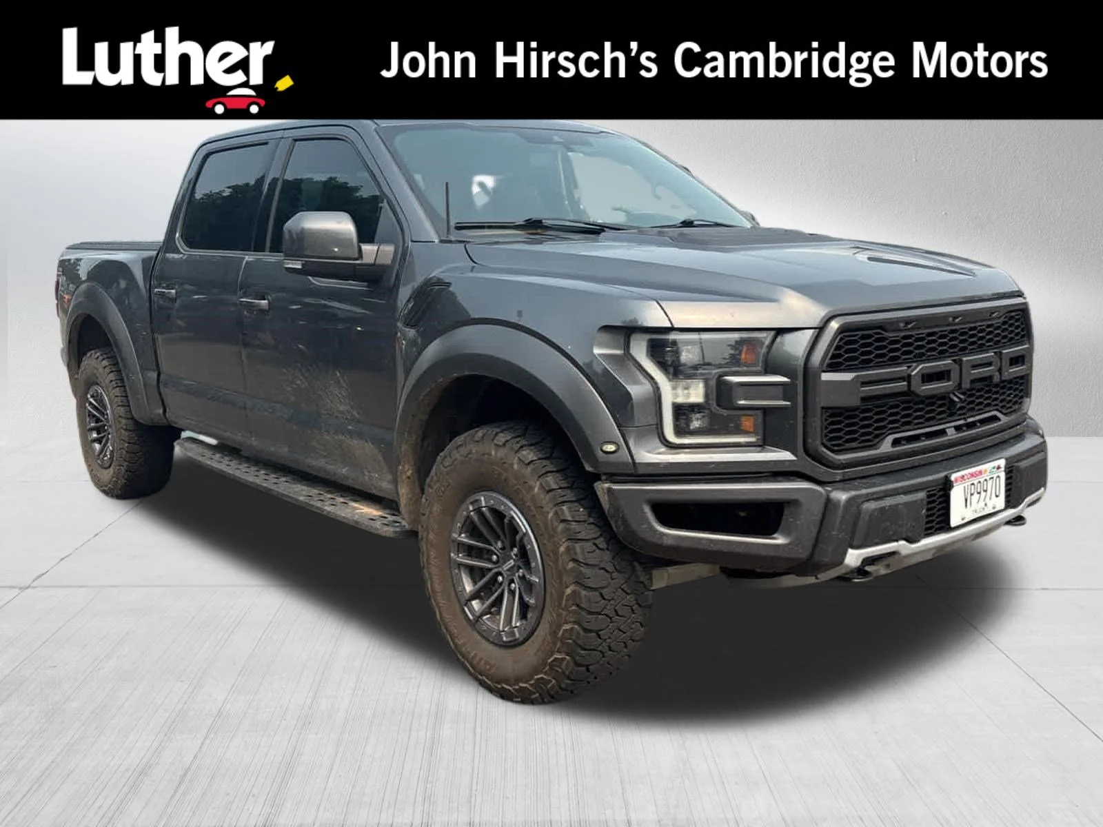 Used 2019 Magnetic Metallic Ford Raptor image 1