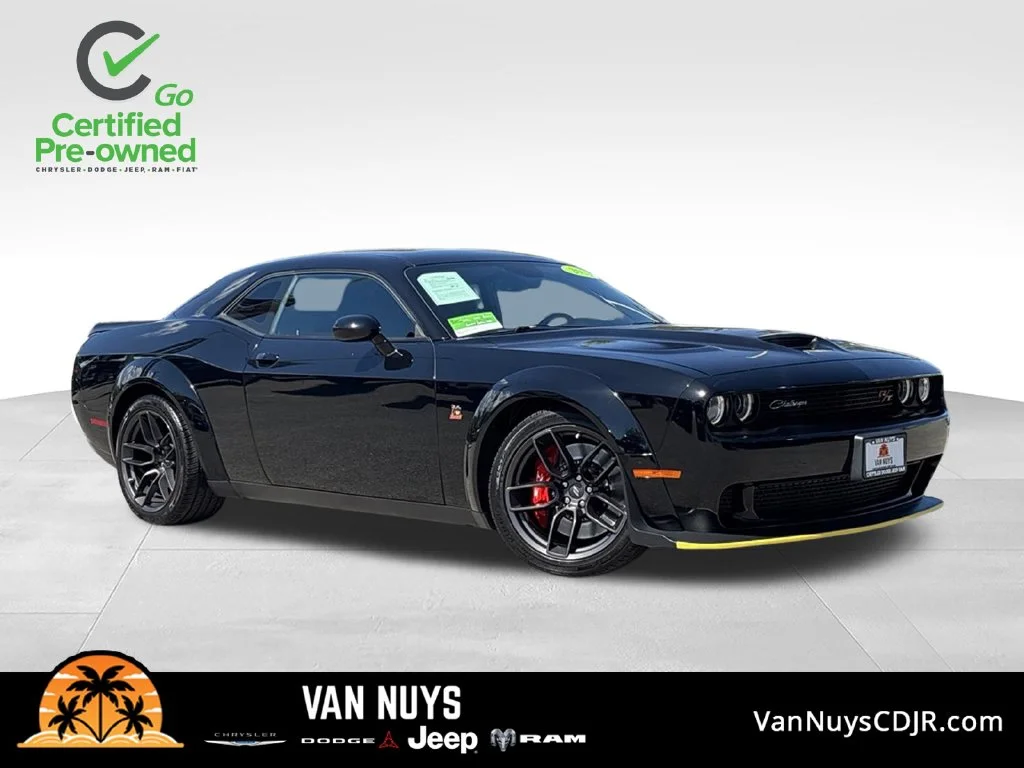 Certified Used 2021 Black Dodge R/T Scat Pack Widebody image 1