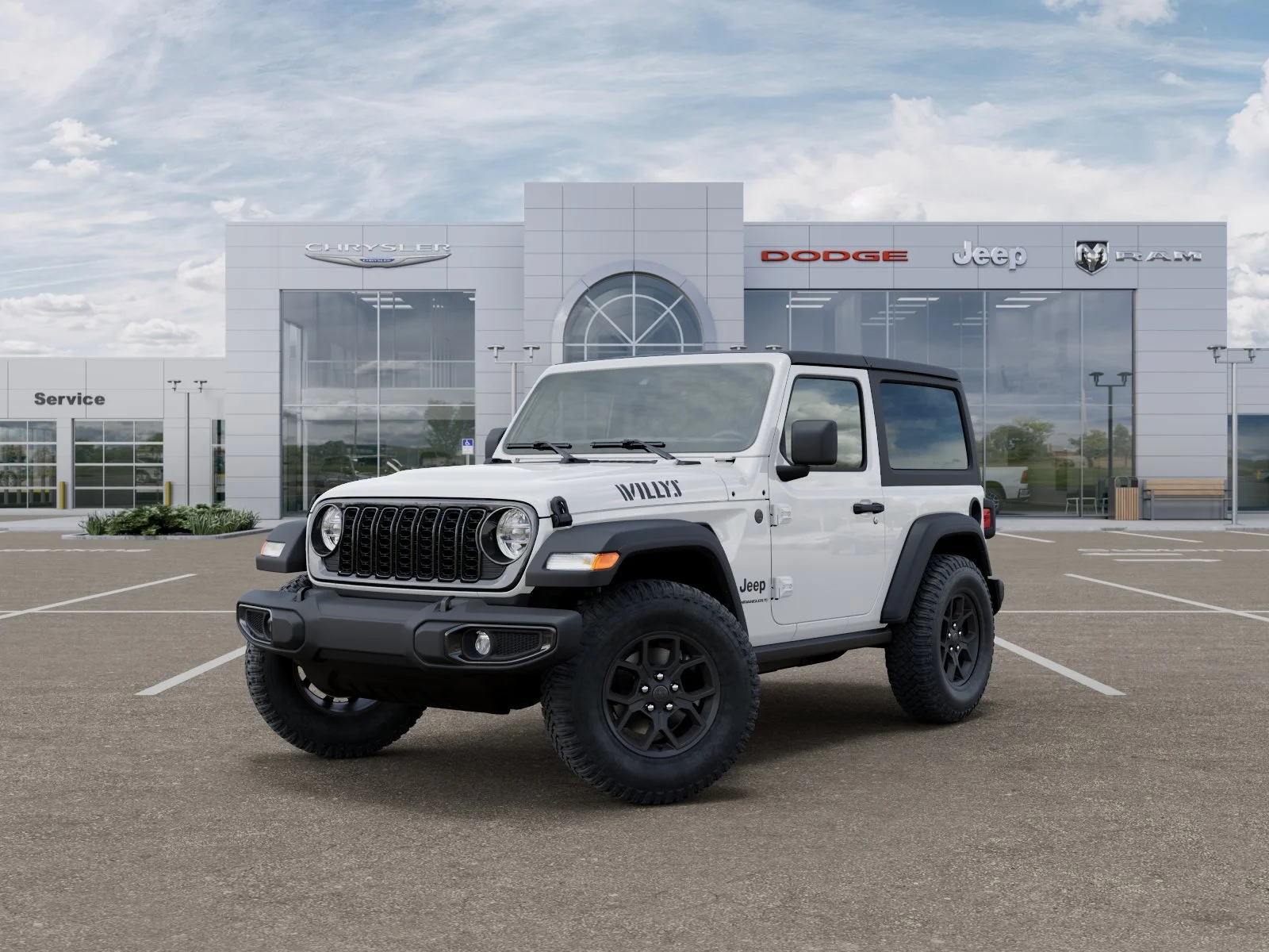 New 2026 Bright White Clear-Coat Exterior Paint Jeep Willys image 29