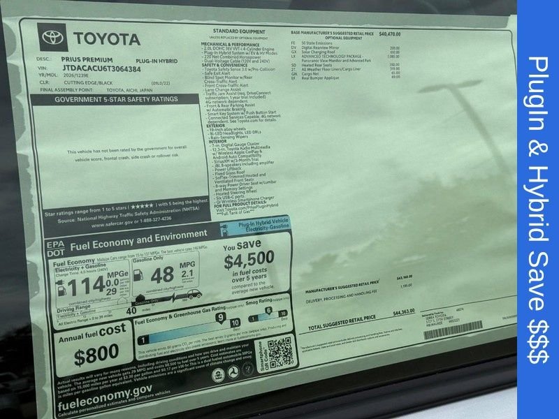 2026 Toyota Prius Plug-in Hybrid XSE Premium - Photo 19