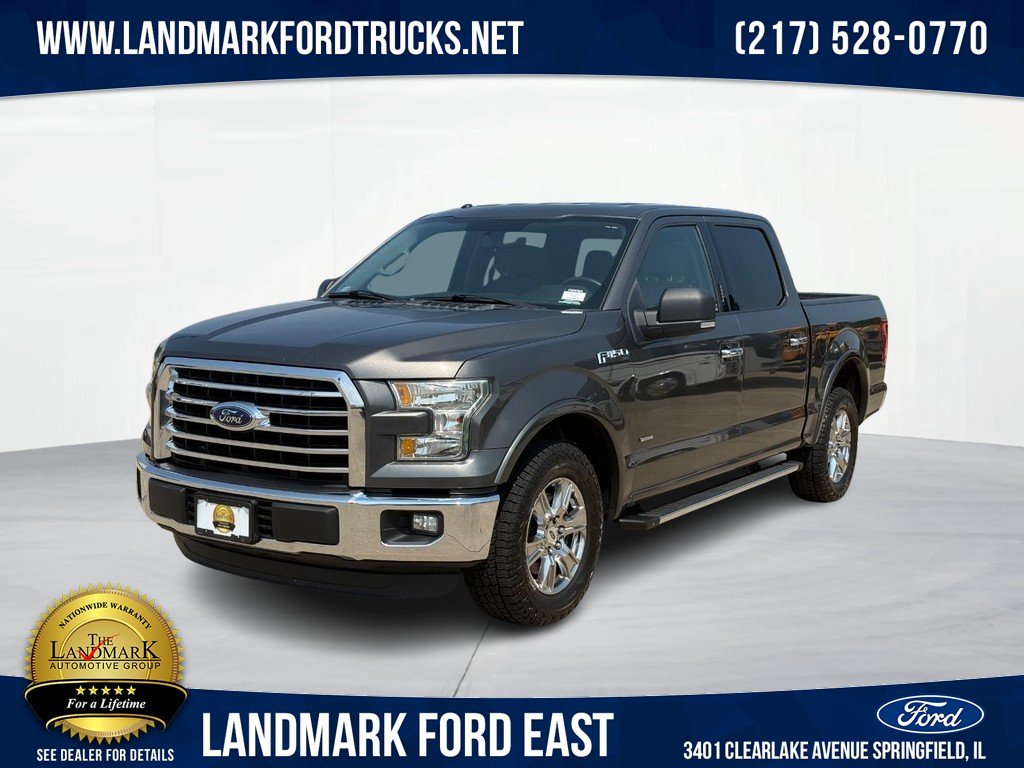 Used 2015 Magnetic Metallic Ford 2WD SuperCrew 145" XLT image 1