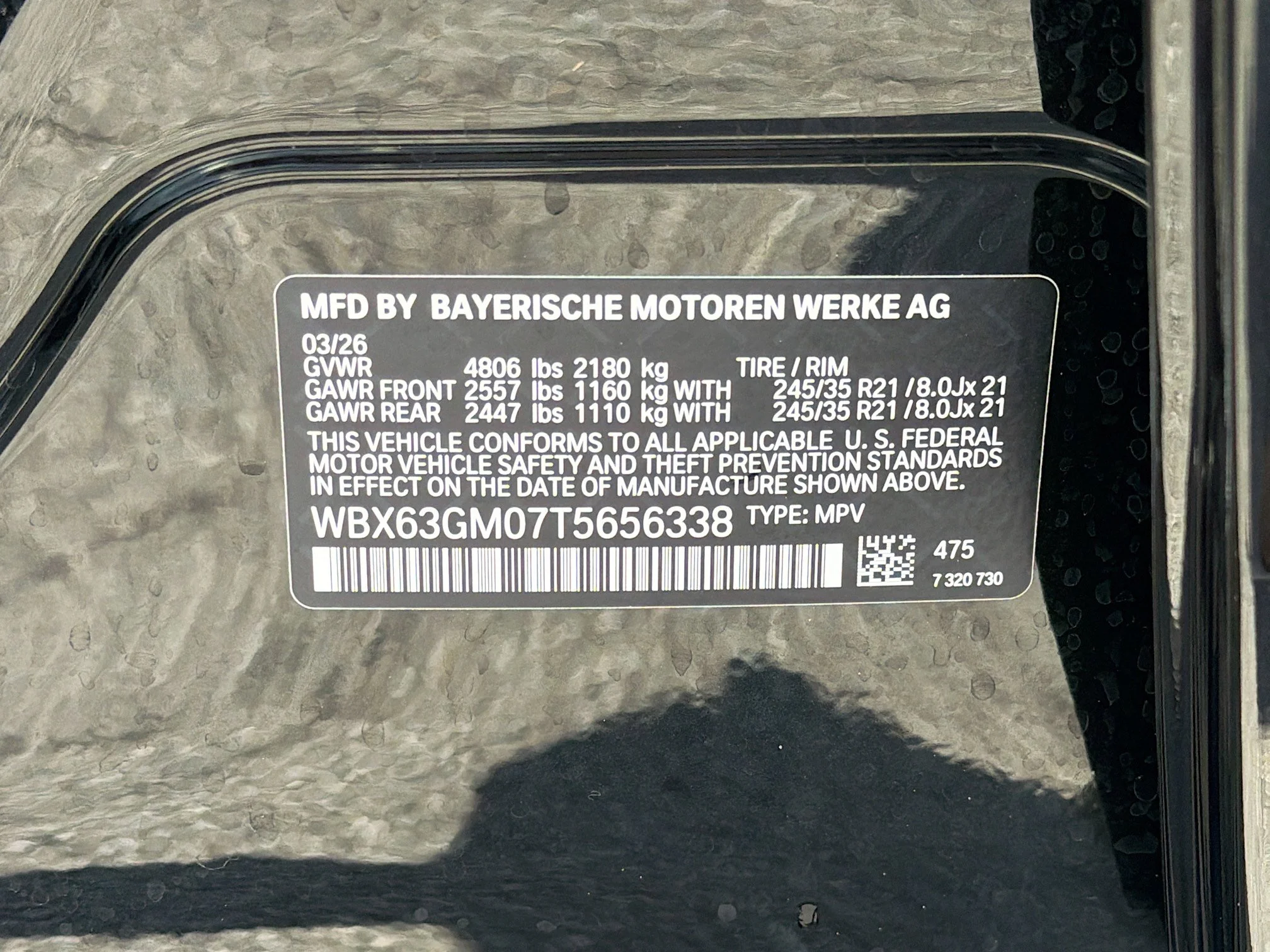 New 2026 Black Sapphire Metallic BMW xDrive28i image 42