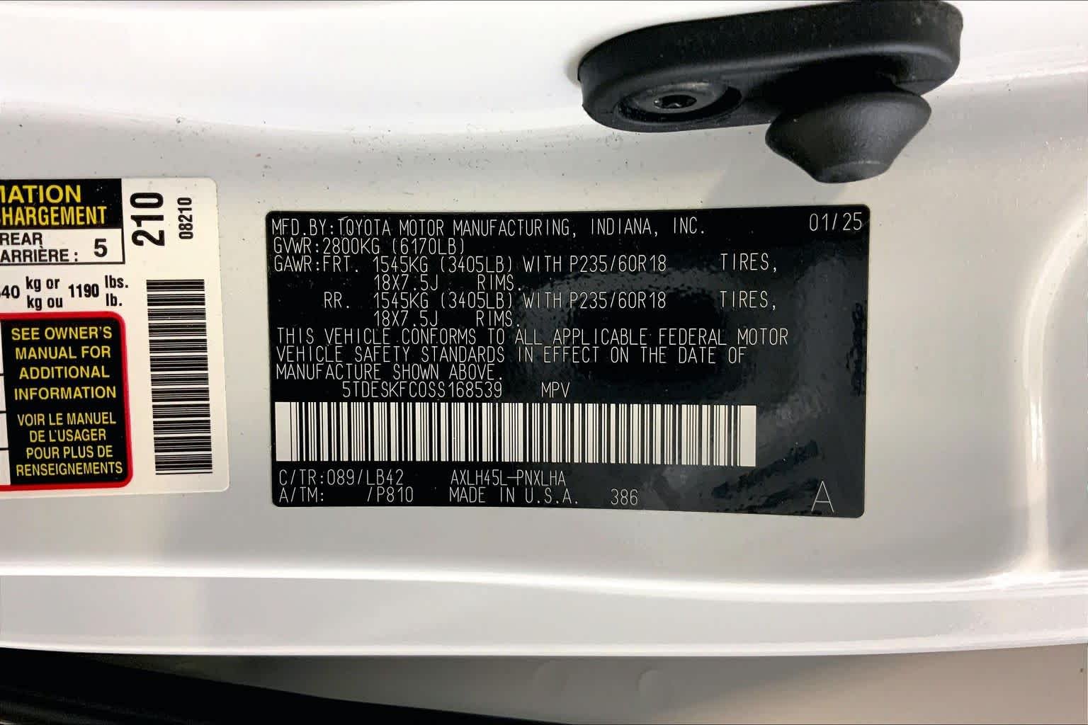 Used 2025 Wind Chill Pearl Toyota Platinum image 36