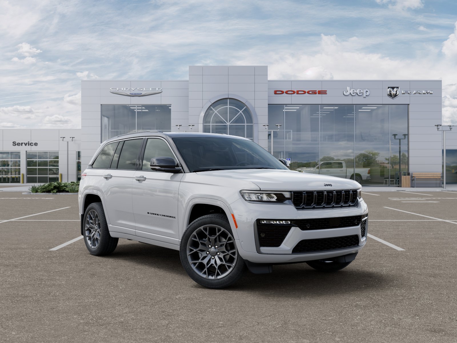 New 2026 Bright White Clear-Coat Exterior Paint Jeep Summit image 31