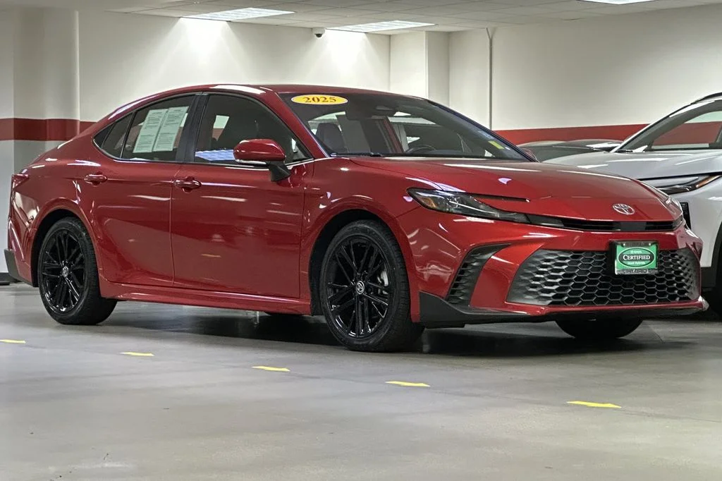 Used 2025 Red Toyota SE image 2