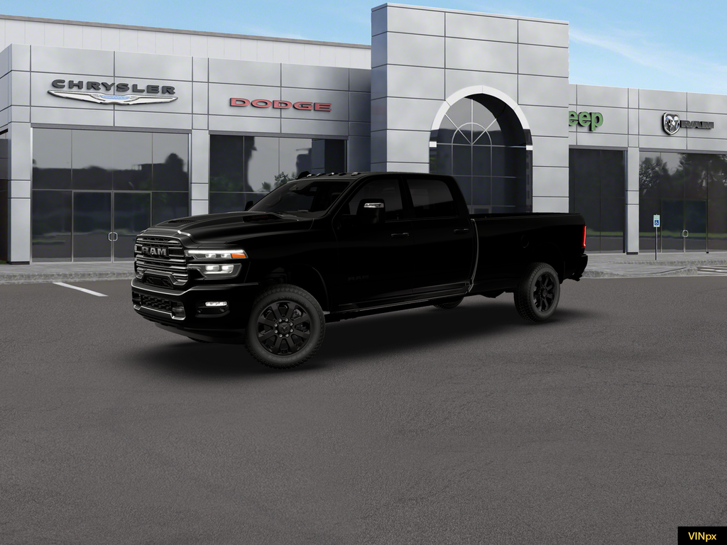 New 2026 Diamond Black Crystal Pearl-Coat Exterior Paint RAM Laramie image 1
