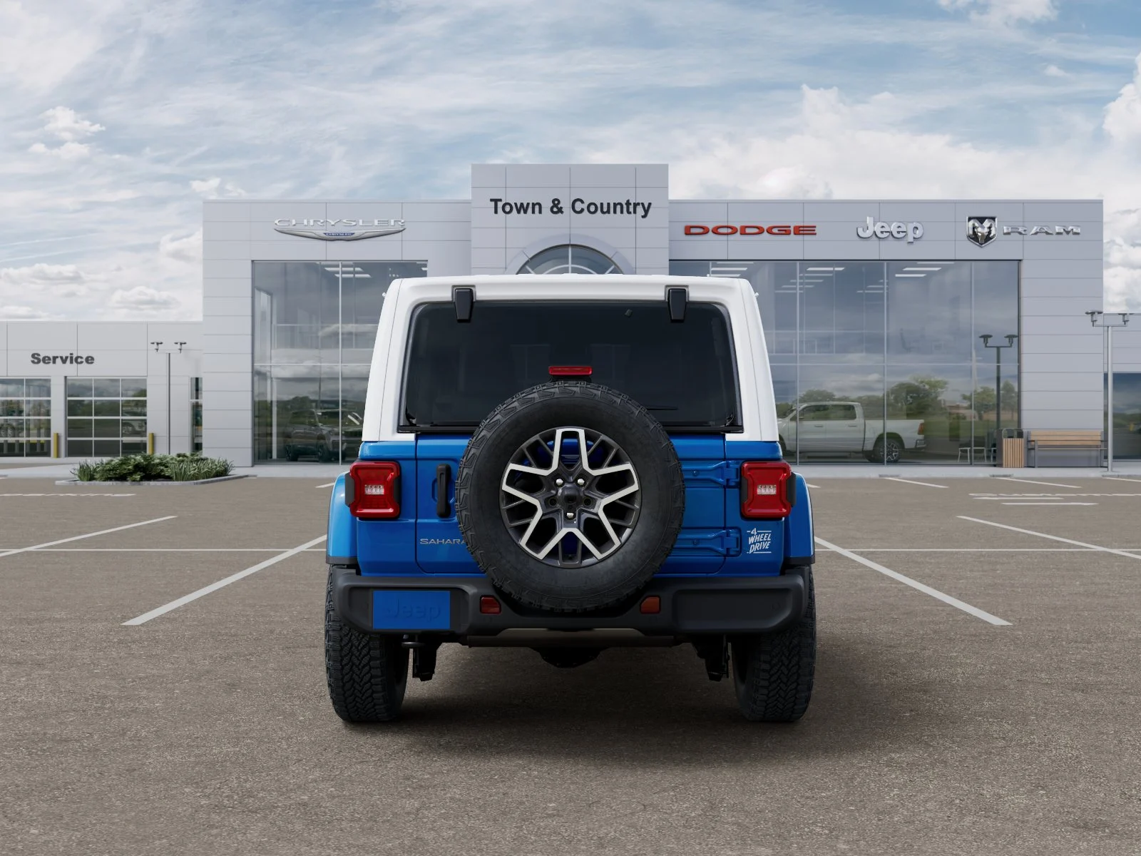 New 2026 Hydro Blue Pearl-Coat Exterior Paint Jeep Sahara image 30