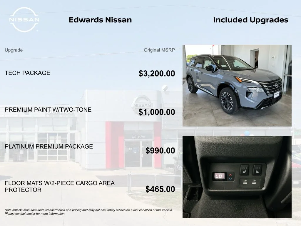 New 2026 Boulder Gray Pearl / Super Black Two-tone Nissan Platinum image 4