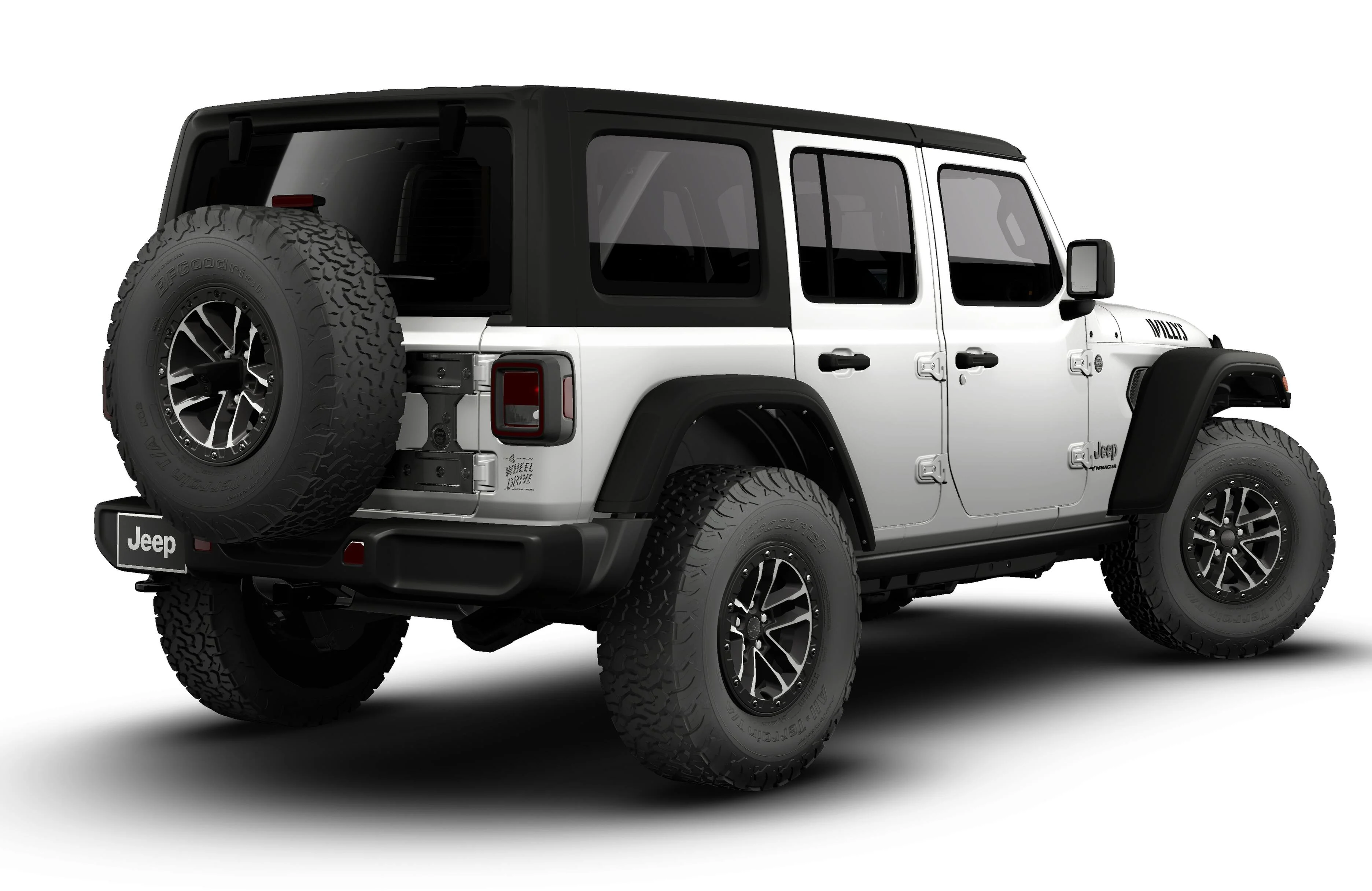 New 2026 Bright White Clear-Coat Exterior Paint Jeep Willys image 2