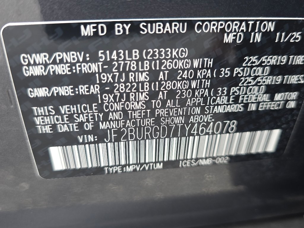Certified Used 2026 Magnetite Gray Metallic Subaru Limited XT image 37