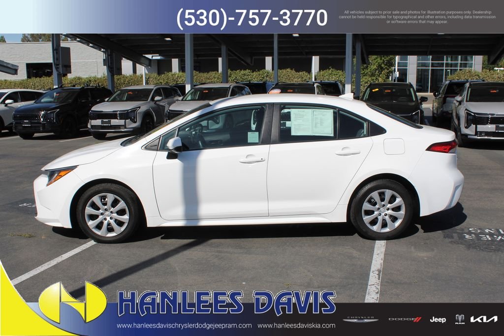 Used 2023 White Toyota LE image 2