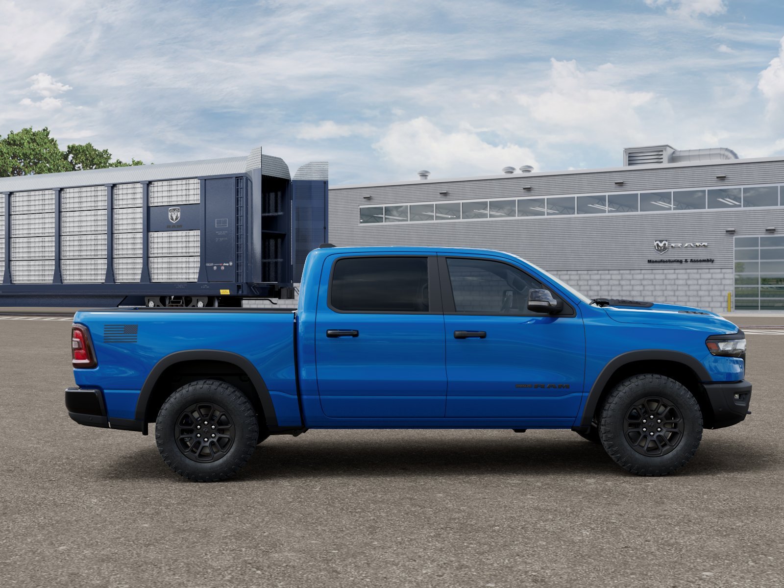 New 2026 Hydro Blue Pearl-Coat Exterior Paint RAM Rebel America 250 image 12