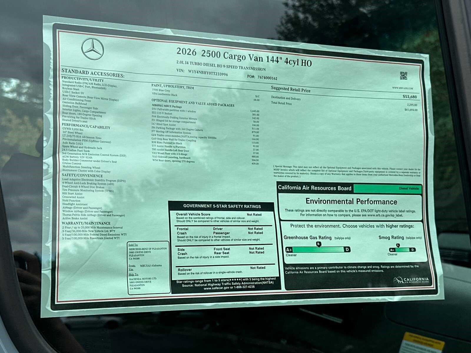 2026 Mercedes-Benz Sprinter Cargo Van Base - Photo 26