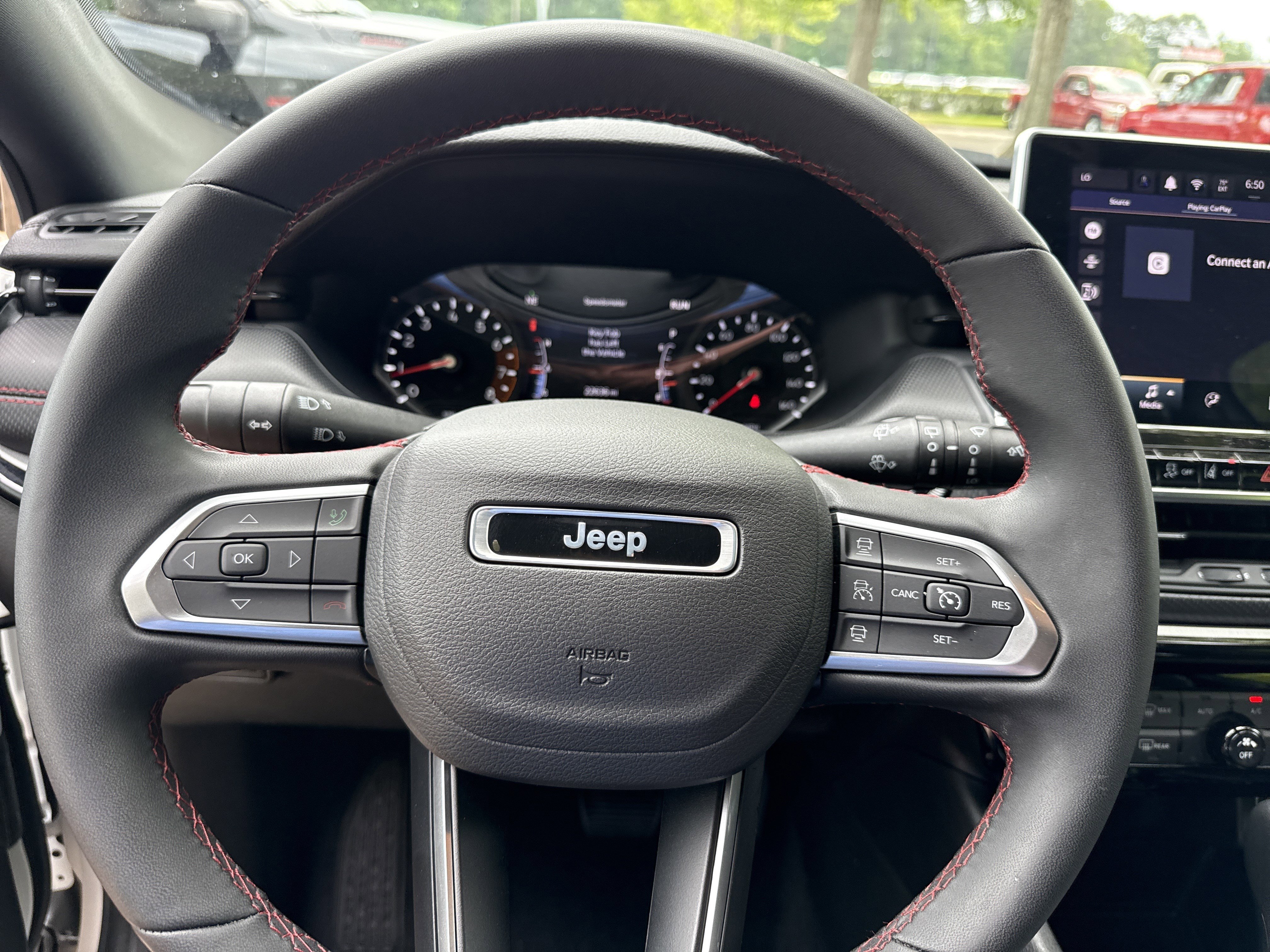 Used 2025 Bright White Clearcoat Jeep Trailhawk image 24
