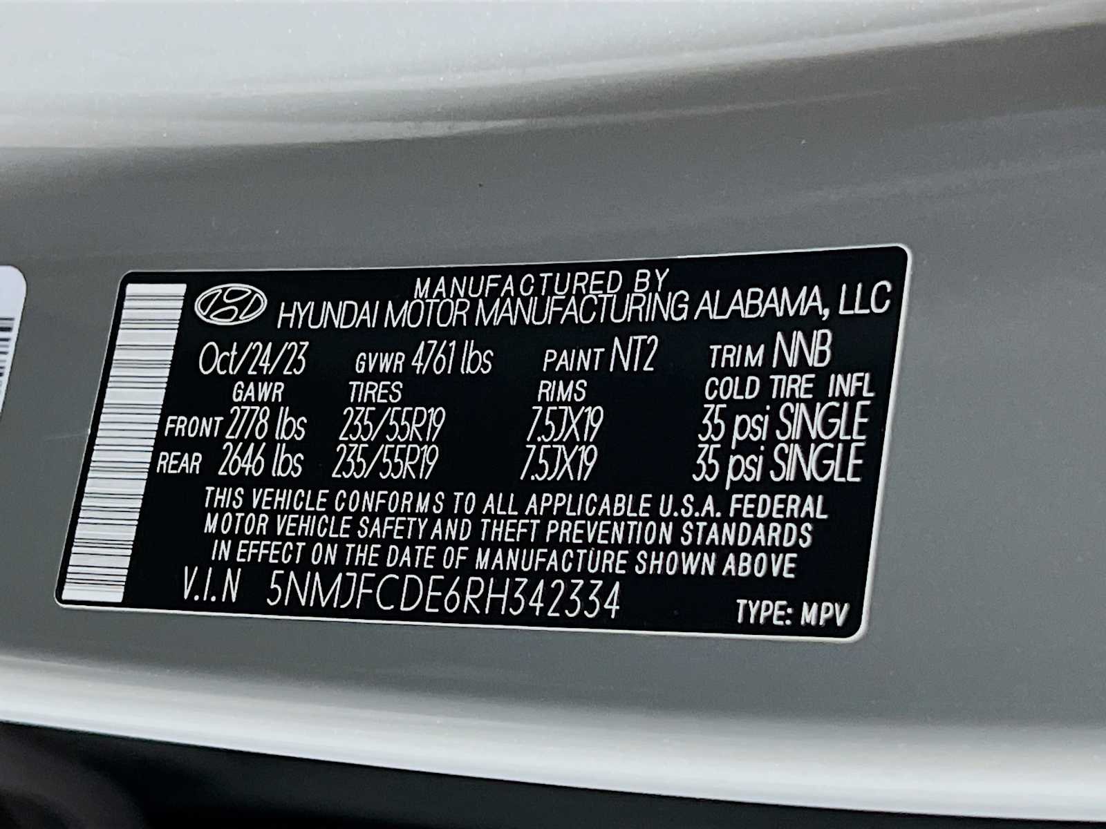 Used 2024 Hampton Gray Hyundai SEL image 33