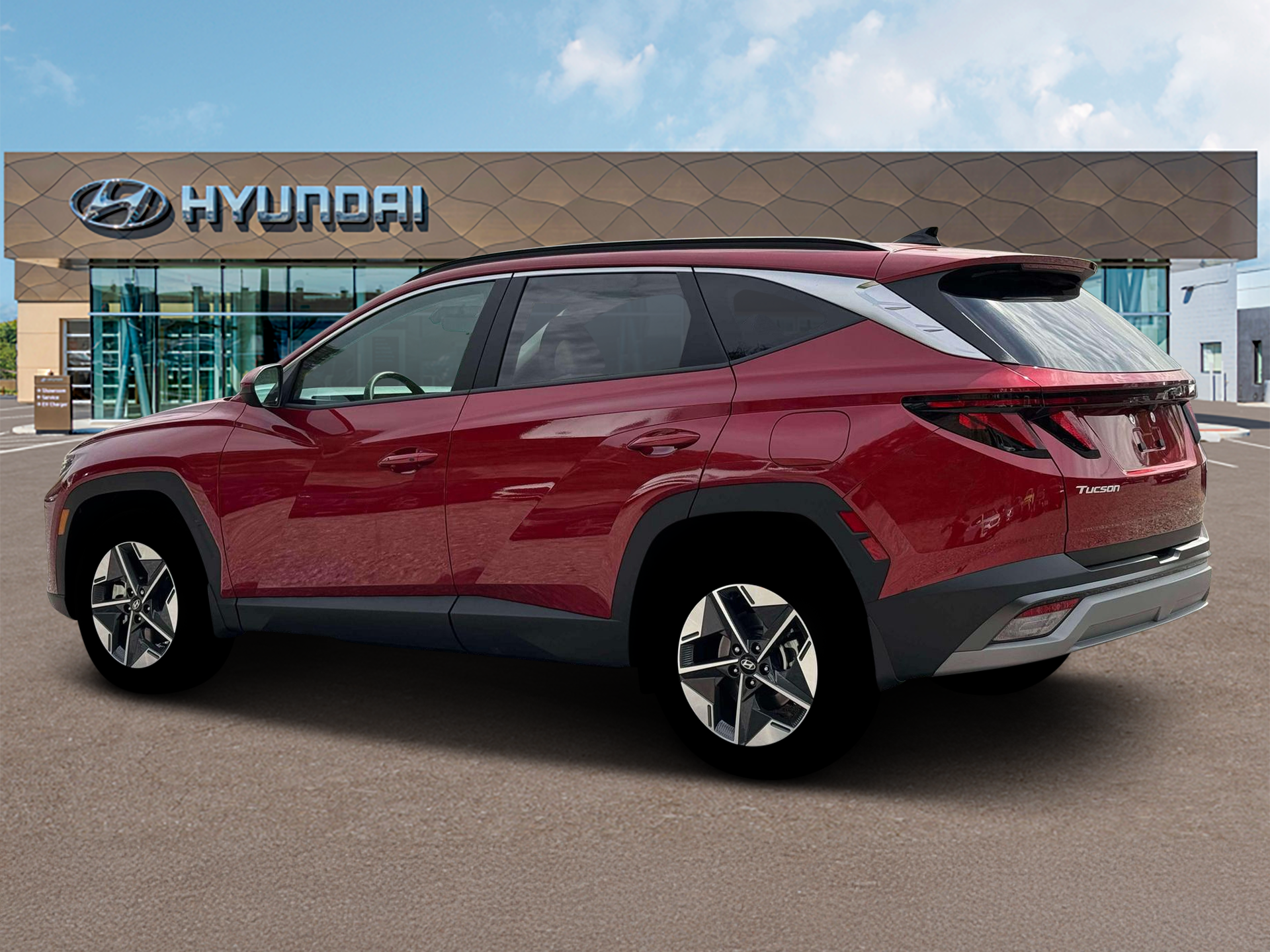 New 2026 Red Hyundai SEL AWD image 4