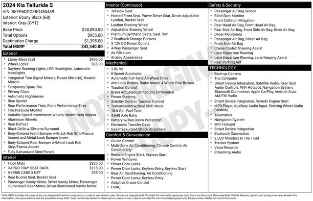 Used 2024 Black Kia S image 3