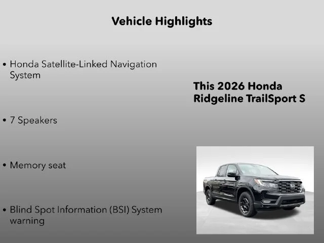 2026 Honda Ridgeline TrailSport - Photo 31