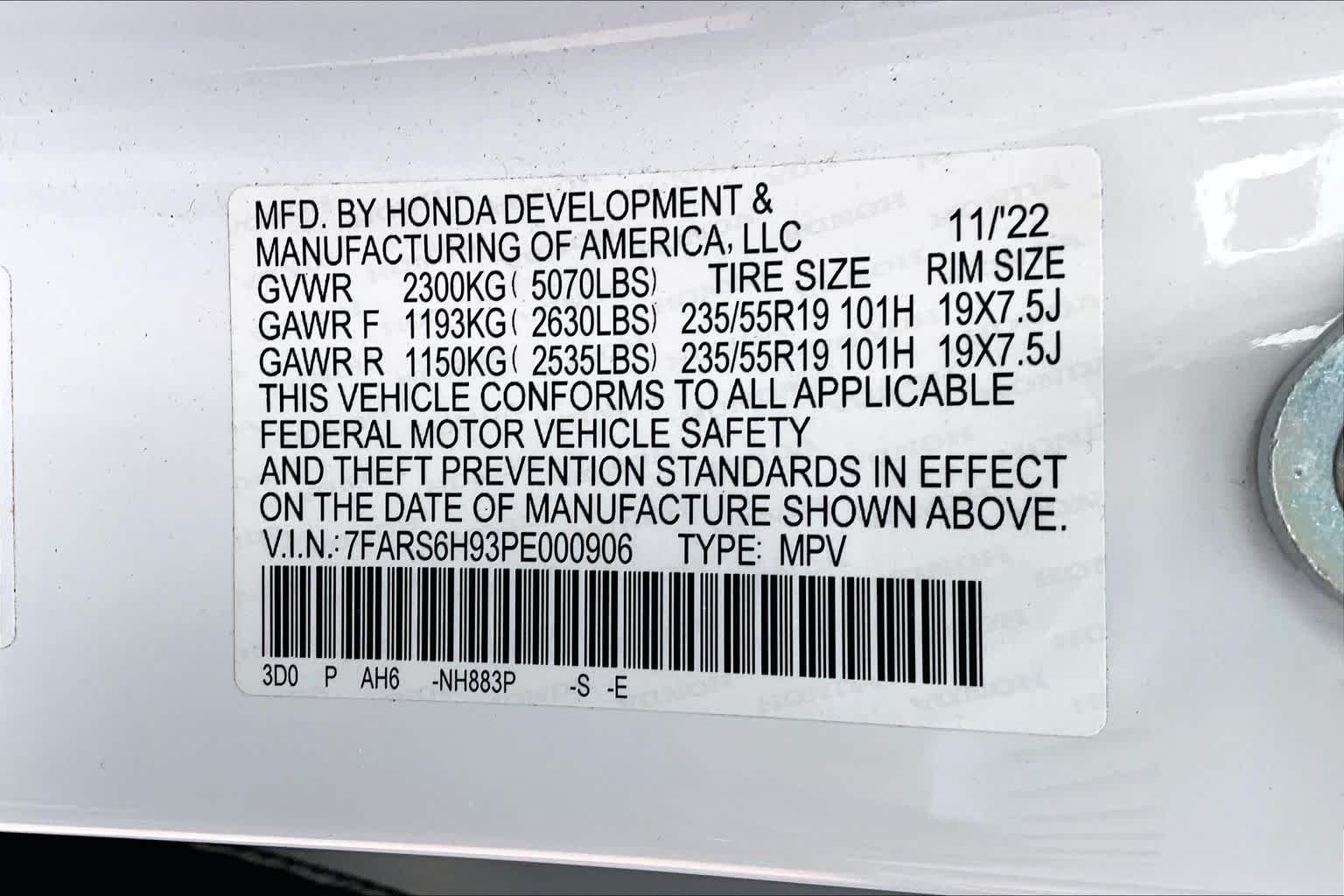 Used 2023 Platinum White Pearl Honda Sport Touring image 35