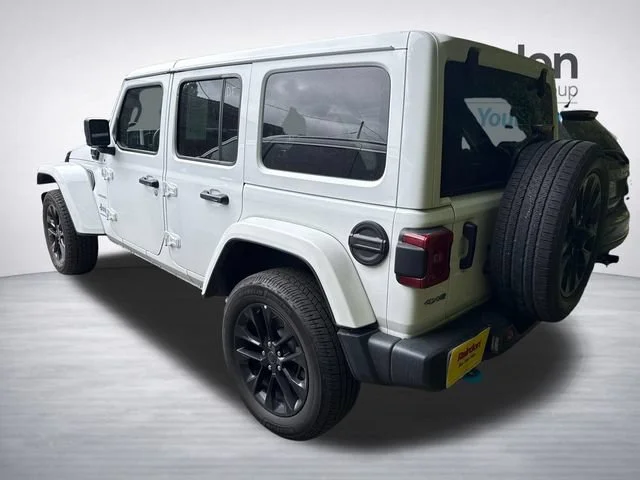 Used 2024 Bright White Clearcoat Jeep Sahara 4xe image 5