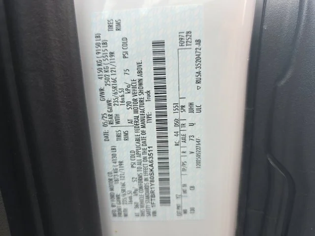 Used 2025 White Ford Base image 32