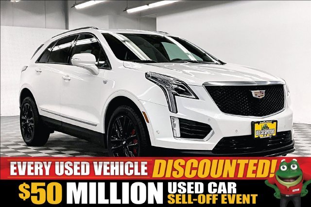 Used 2025 Crystal White Tricoat Cadillac Sport image 1