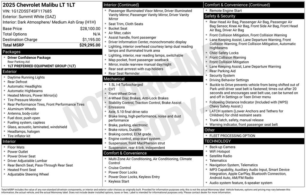 2025 Chevrolet Malibu LT