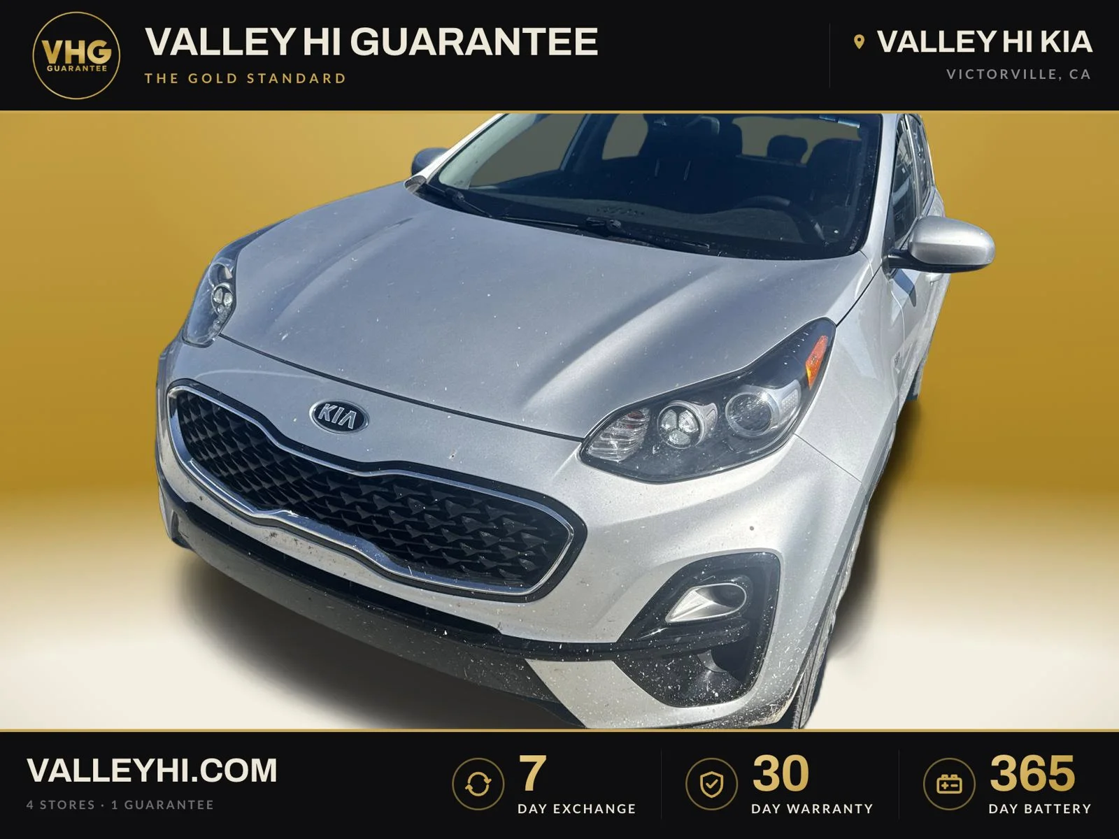 Used 2021 Sparkling Silver Kia LX image 1
