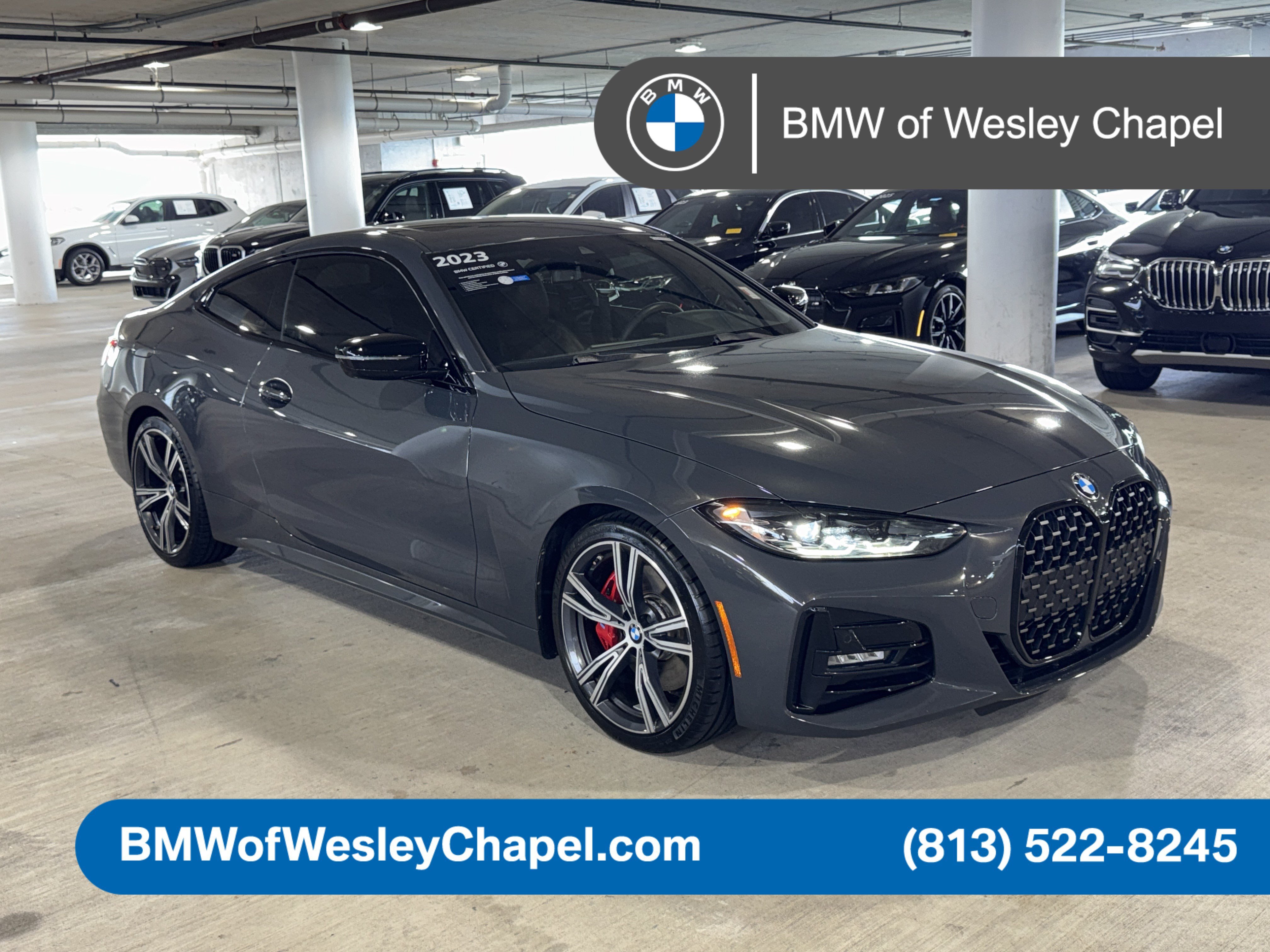 Used 2023 Individual Dravit Grey Metallic BMW 430i image 1
