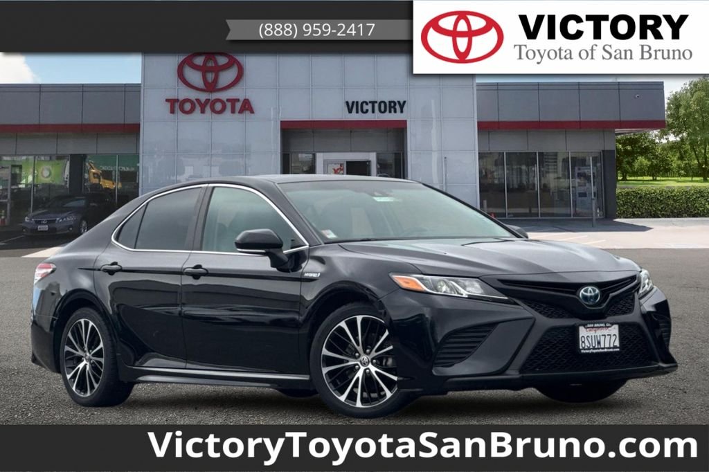 Certified Used 2020 Black Toyota SE image 1