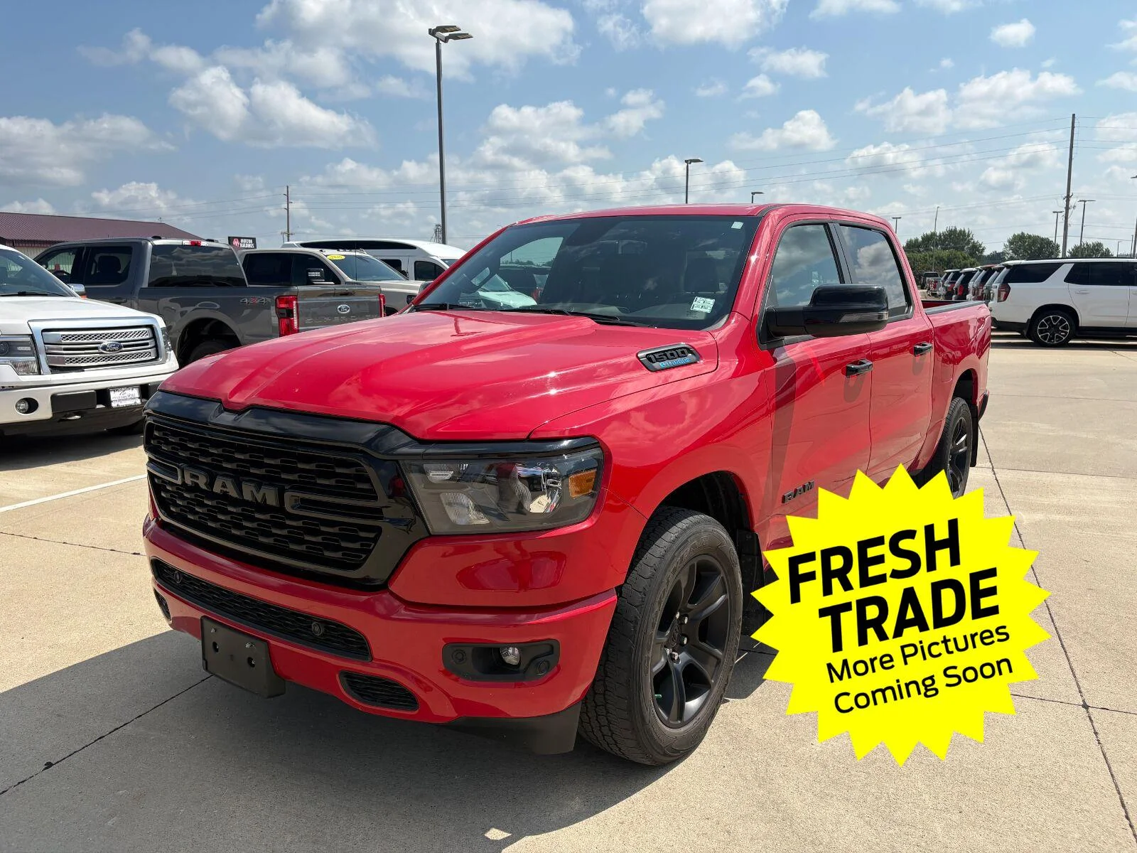 Used 2023 Flame Red Clearcoat Ram Big Horn image 1