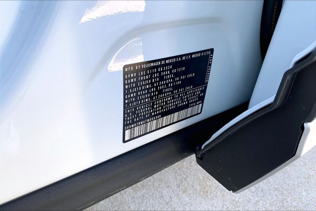 New 2026 Pure White Volkswagen 2.0T SE image 8