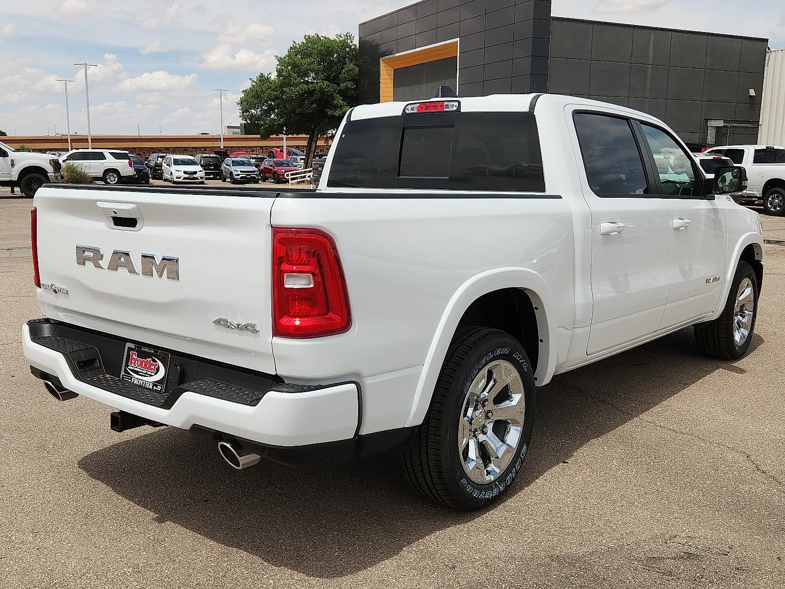 New 2026 Bright White Clear-Coat  Paint Ram LONE STAR CREW CAB 4X4 5