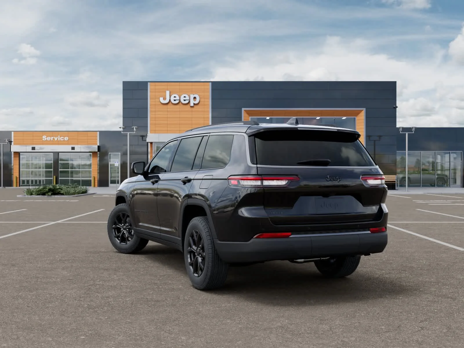 New 2026 Diamond Black Crystal Pearlcoat Jeep Laredo Altitude image 3