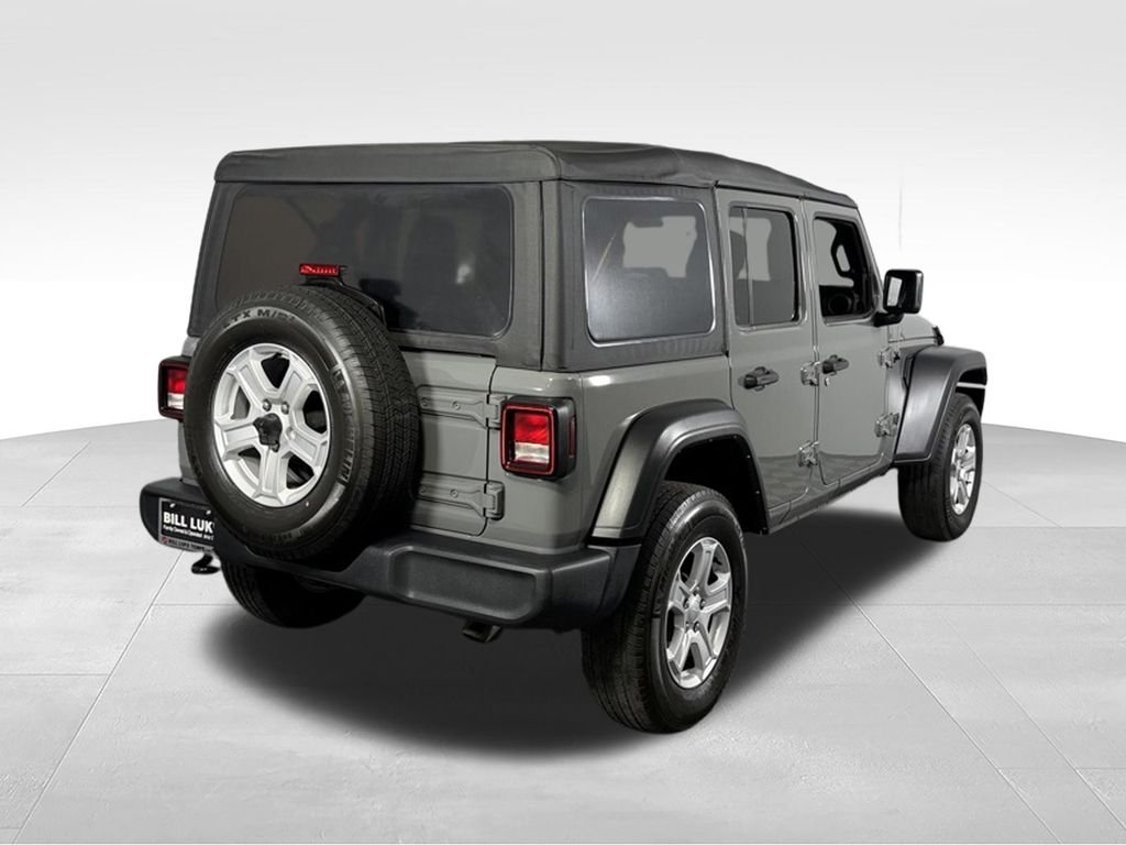 Used 2021 Gray Clearcoat Jeep Unlimited Sport S image 7