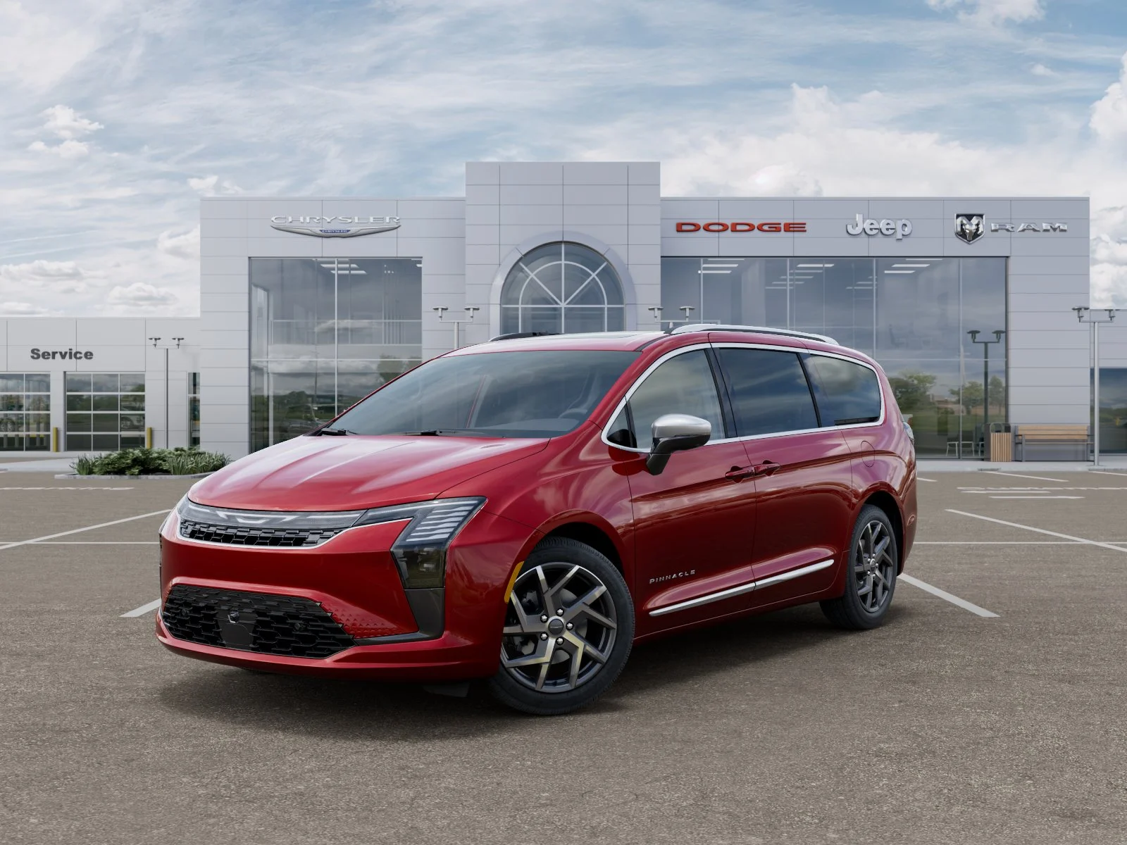 New 2027 Red Hot Pearl-Coat Exterior Paint Chrysler Pinnacle image 42