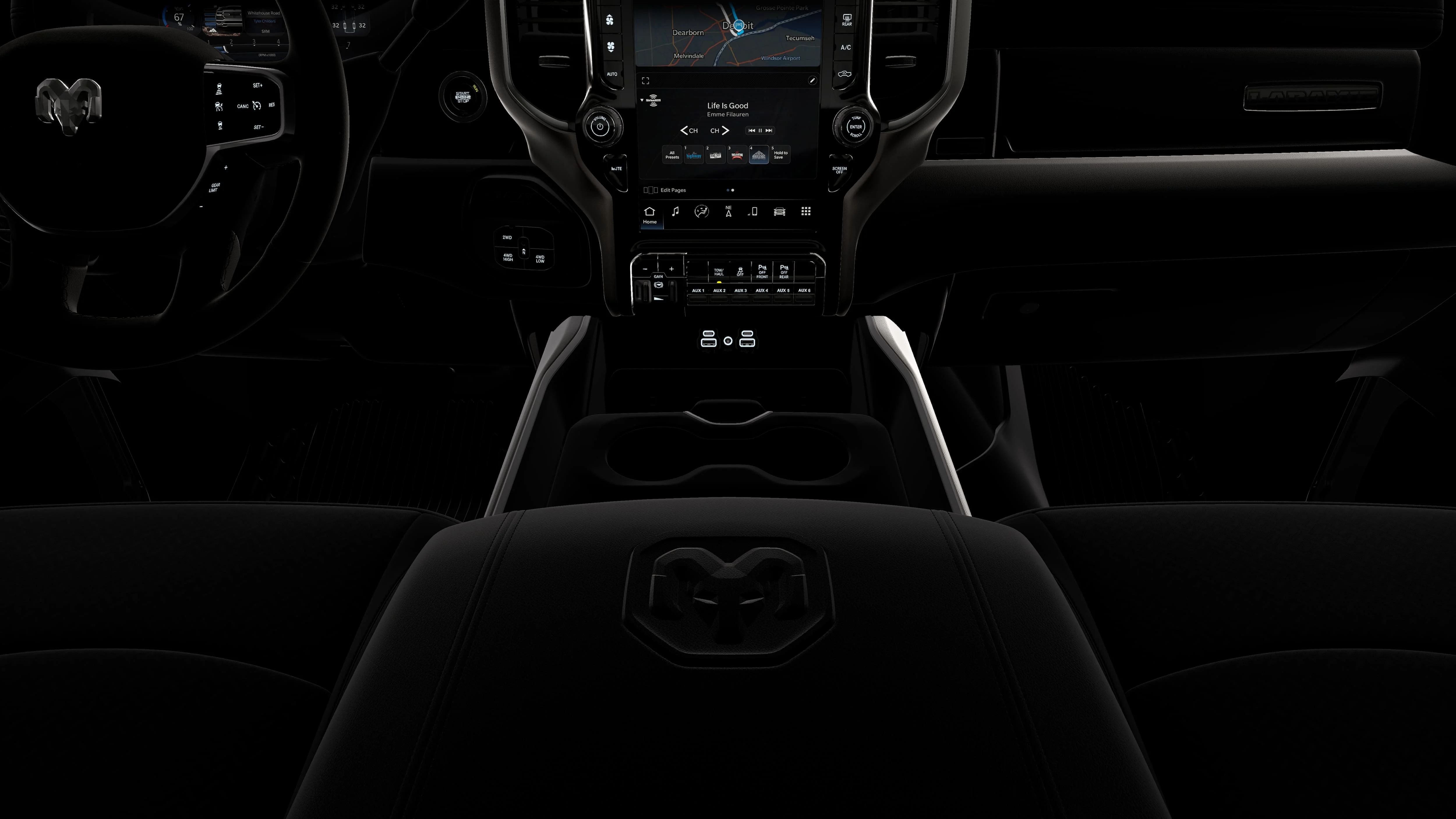 New 2026 Diamond Black Crystal Pearl-Coat Exterior Paint RAM Laramie image 17
