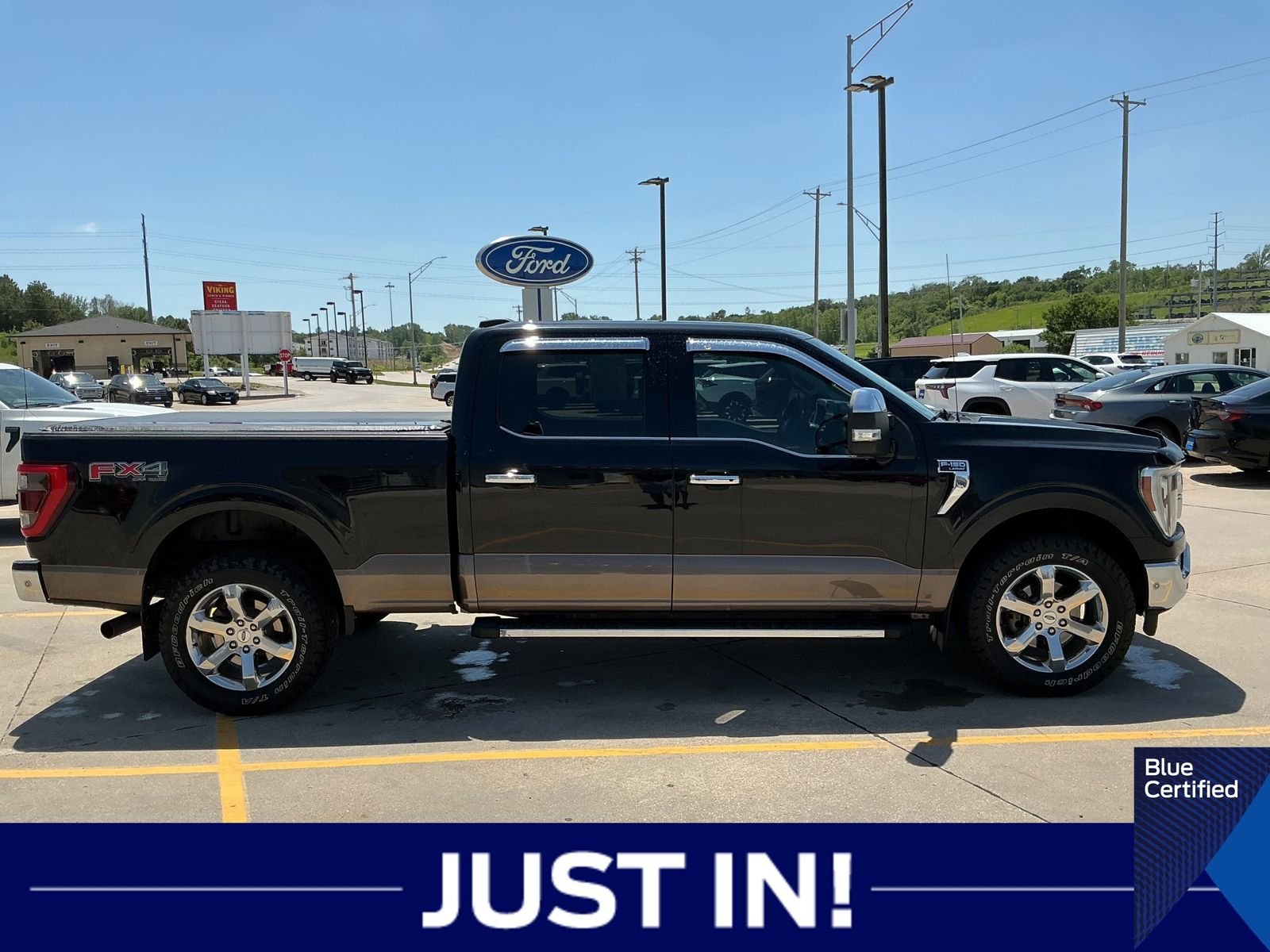Certified Used 2021 Black Ford Lariat image 4